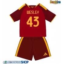 Maglie da calcio AS Roma Wesley Franca #43 Prima Maglia Bambino 2026-27 Manica Corta + Pantaloni corti)